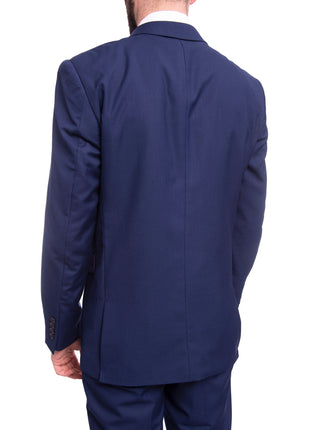 Braveman Slim Fit Solid Blue Two Button Suit - The Suit Depot
