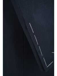 Thumbnail for Canali 1934 Mens Blue Check 44L Drop 7 100% Wool 2 Piece Suit