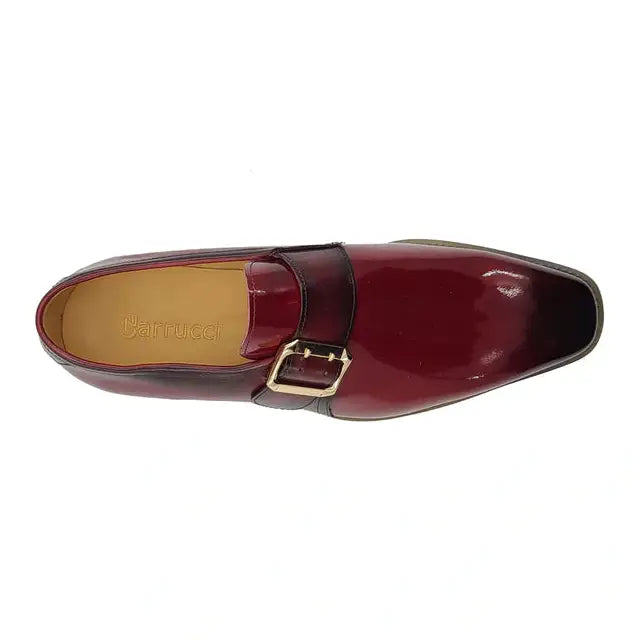 Carrucci Mens Red Patent Leather Slip On Loafer Leather Dress Shoes