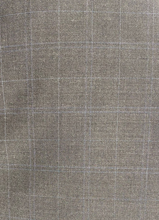 Tommy Hilfiger Charcoal Grey with Light Blue Windowpane Modern Fit Notch Lapel Wool Stretch Suit