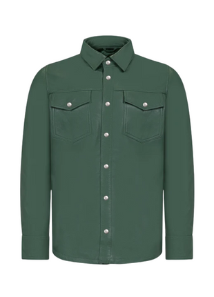 Premium Solid Leather Jacket With Elbow Patches