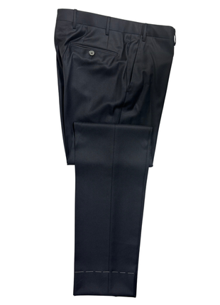 Corneliani Mens Black Textured Fully-Canvassed Shawl Lapel Classic Fit 3-Piece Wool Tuxedo - 40R