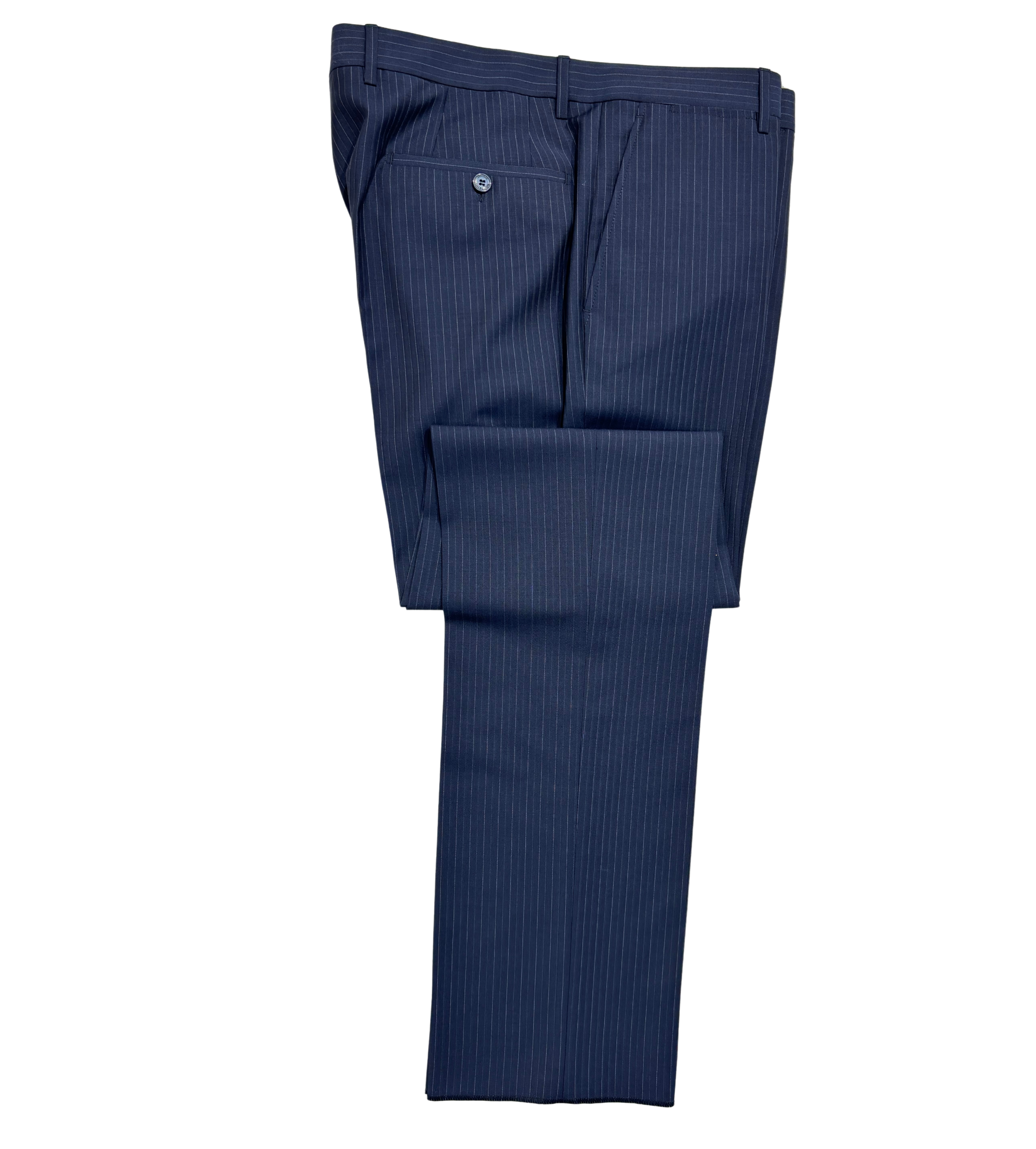 Versace Collection Mens Navy Multi-Pinstripe Peak Lapel Classic Versace Collection Mens Navy Multi-Pinstripe Peak Lapel Classic