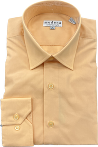 Thumbnail for Mens Melon Orange Spread Collar Modern Fit Cotton Blend Dress Shirt