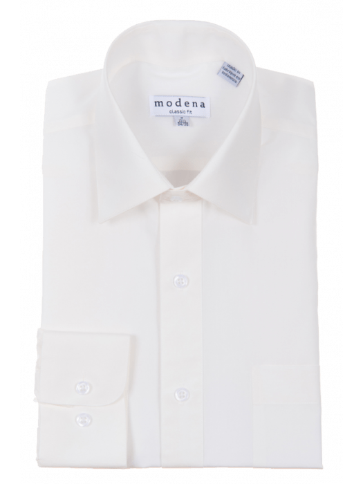 Men's Classic Fit Solid Egg Shell Spread Collar Cotton Dress Shirt The Suit Depot Men's Classic Fit Solid Egg Shell Spread Collar Cotton Dress Shirt The Suit Depot