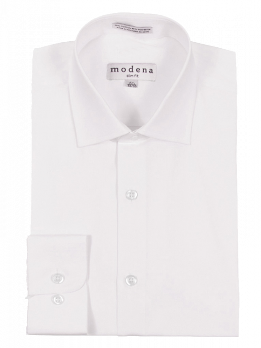 mens off white dress shirt Mens Slim Fit Solid Off White Spread Collar Wrinkle Free 100% Cotton D – The Suit Depot