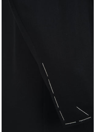Canali 1934 Mens Solid Black 44L Drop 7 100% Wool 2 Piece Suit