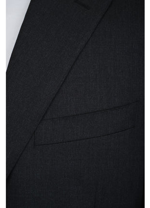 Canali 1934 Mens Solid Charcoal Gray 44L Drop 7 100% Wool 2 Piece Suit