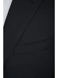 Thumbnail for Canali 1934 Mens Solid Charcoal Gray 44L Drop 7 100% Wool 2 Piece Suit