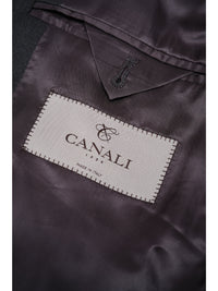 Thumbnail for Canali 1934 Mens Solid Charcoal Gray 44L Drop 7 100% Wool 2 Piece Suit