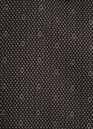 Steven Land Black Micro Geometric Regular Fit Spread Collar Wrinkle & Shrink Free Cotton Dress Shirt