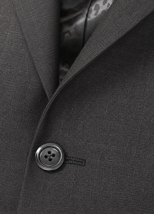 Roberto Cavalli Class Gray Twill Weave Wool Blend Classic Fit 2-Button Suit 36R