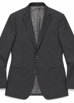 Roberto Cavalli Class Gray Twill Weave Wool Blend Classic Fit 2-Button Suit 36R