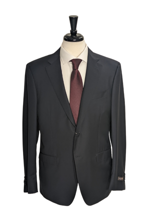 Canali Men's Navy Tonal Stripe 100% Wool Suit 44R