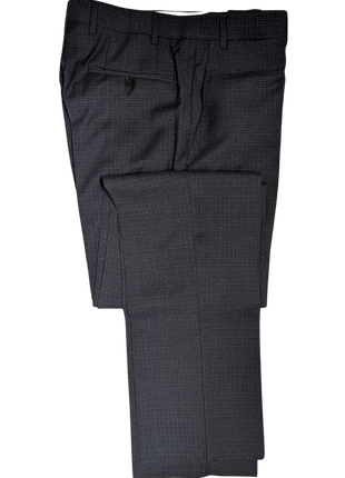 Canali Men's Gray & Blue Microcheck 100% Wool Suit 38R