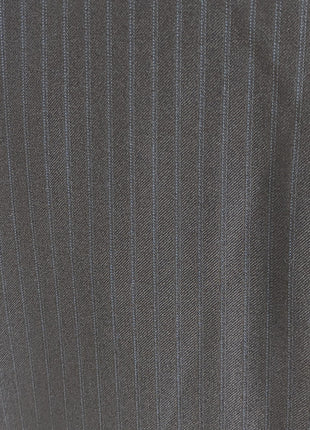 Canali Men's Navy Pinstripe 100% Wool Suit 44L - The Suit Depot