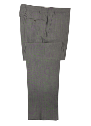 Canali Solid Gray 100% Wool Suit 42S