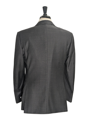 Canali Gray Glen Plaid 100% Wool Suit 40R
