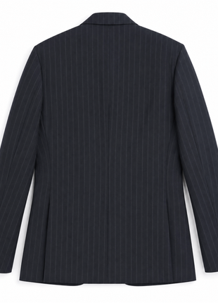 Ralph Lauren Purple Label Charcoal Black Pinstripe 100% Wool Classic Fit 3-Piece Suit 40L