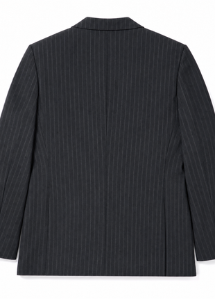 Ralph Lauren Purple Label Charcoal Gray Pinstripe 100% Wool Classic Fit 3-Piece Suit 40L