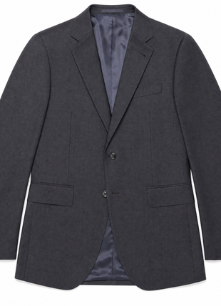 Ralph Lauren Purple Label Gray Twill Weave 100% Wool Classic Fit 2-Button Suit 42S