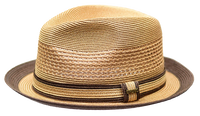 Thumbnail for Mens The Retro Tan/Brown Straw Hat