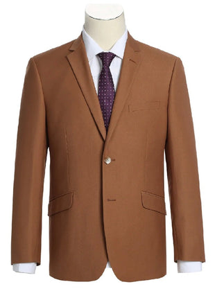 Men's Raphael Slim Fit Rust Two Button 2 Piece Formal Suit