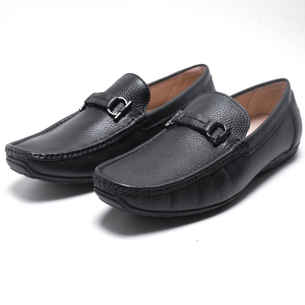 Salo NY Mens Black Slip-on Loafer Dress Shoe - The Suit Depot
