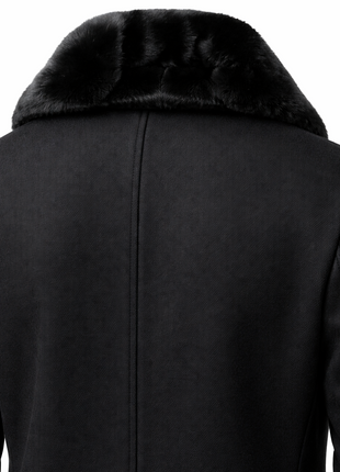 The Montreal Collection Windsor Black Down-Insulated Wool Car Coat
