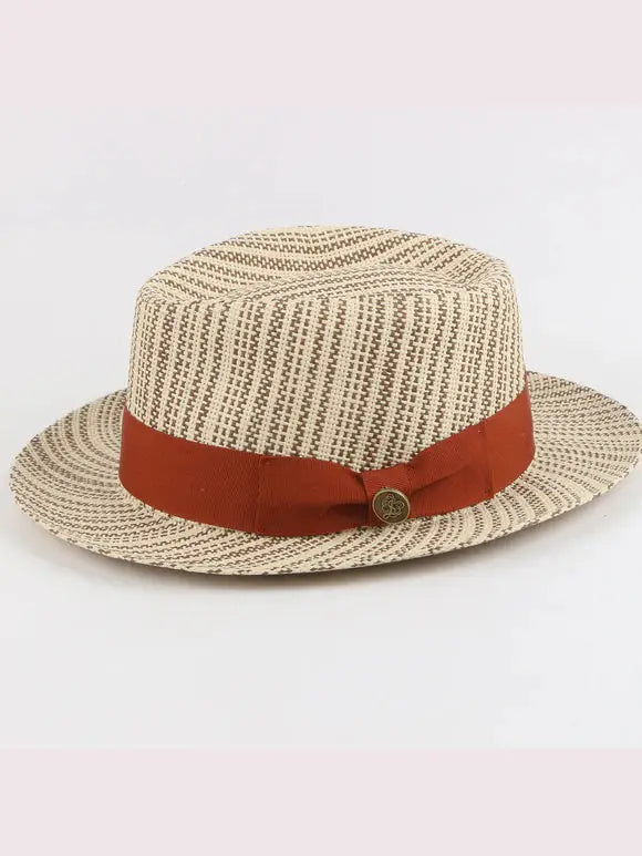Mens The Belize Brown Straw Hat