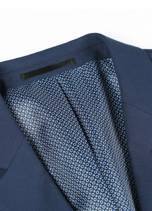 Raphael Solid Blue Notch Lapel Slim Fit Stretch Two Button Suit