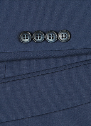 Raphael Solid Blue Notch Lapel Slim Fit Stretch Two Button Suit