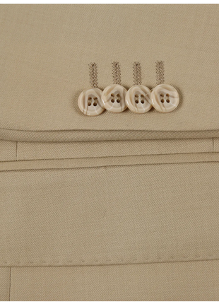 Raphael Men’s Classic Fit Tan Super 170’s  Notch Lapel Wool Two Button Suit