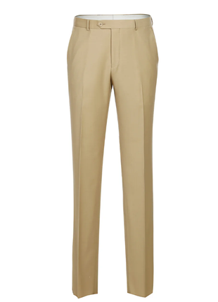 Raphael Men’s Classic Fit Tan Super 170’s  Notch Lapel Wool Two Button Suit