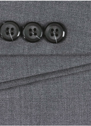 Raphael Men's Gray Slim Fit Notch Lapel Two Button Wool Suit