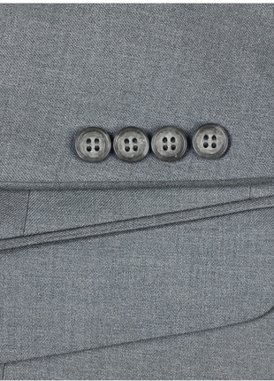 Raphael Men’s Stretch Light Gray Slim Fit Notch Lapel Two Button Suit