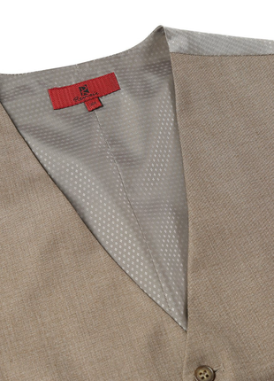 Raphael Brown Classic Fit Five Button Vest