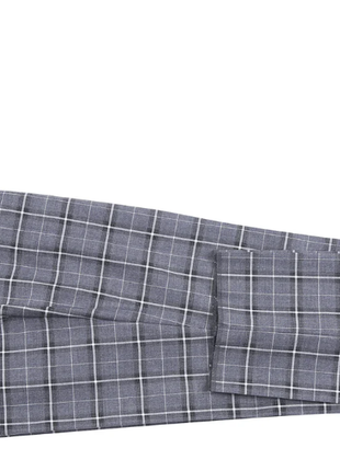 Raphael Gray Plaid Classic Fit Notch Lapel Stretch 2-Button Suit