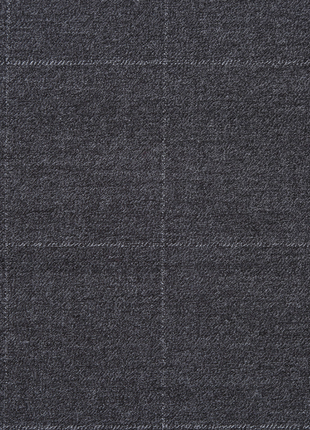 Raphael Mens Gray Windowpane Slim Fit Notch Lapels 2 Buttons Stretch Suit