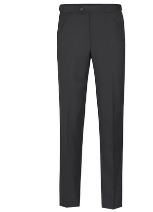 Raphael Mens Solid Black Classic Fit Tuxedo Pants