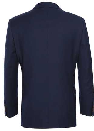 Raphael Navy Blue with Purple Lining Classic Fit Two-Button Notch Lapel Blazer