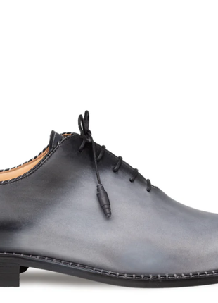 Mezlan Barbaro Two-Tone Grey Black Oxford Dress Shoes