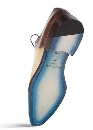 Mezlan Barbaro Two-Tone Olive Mocha Oxford Dress Shoes