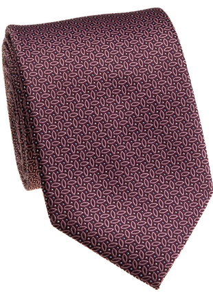 Premium Silk Mauve Pink Micro Oval Geometric Silk Hand-Made Tie