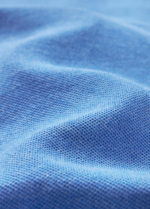 Atica Heather Sky Blue Dress Collar Short Sleeve Cotton Stretch Performance Polo Shirt