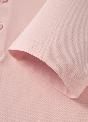 Atica Peach Dress Collar Short Sleeve Cotton Stretch Performance Polo Shirt