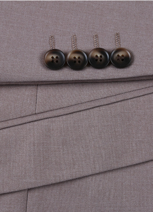 Raphael Solid Taupe Slim Fit Two Button 2 Piece Formal Suit