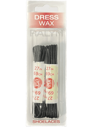 Ralyn Black Dress Shoelaces Waxed (Pair) 27"