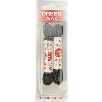 Ralyn Black Dress Shoelaces Waxed (Pair) 30"