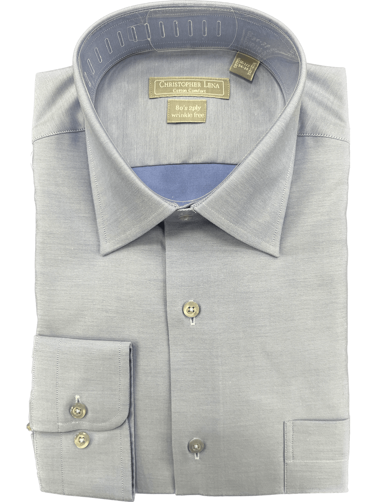 Christopher Lena Sky Blue Spread Collar Shirt